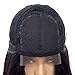 ATZHAIR 4x4 Lace Front Wigs Brazilian Remy Human Hair Wig Straight Short Bob Wig Pre Plucked with Baby Hair for African American Women Natural Color(8 Inch with 150% Density)
