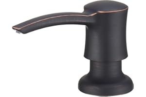 Jincrop Oil Rubbed Bronze Built in Kitchen Sink Soap Dispenser - Top-Refill ABS Pump Head, Dish Soap & Hand Soap Dispenser