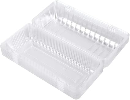 Amazon Com 25 Piece Disposable Food Plastic Containers With Covers Hinged Food Take Out Containers Lunch Salad Fruit Storage Box 22 512 7cm Garden Outdoor