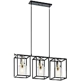 Kichler Kitner 3 Light Chandelier in Natural Brass