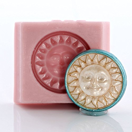 Sun Button Silicone Mold Food Safe Fondant, Chocolate, Candy, Mint, Resin, Polymer Clay, Jewelry, Craft Mold - Thumbnail 4