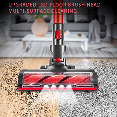 MOOSOO Cordless Vacuum Cleaner, 23Kpa 4in1 Stick Vacuum Cleaner