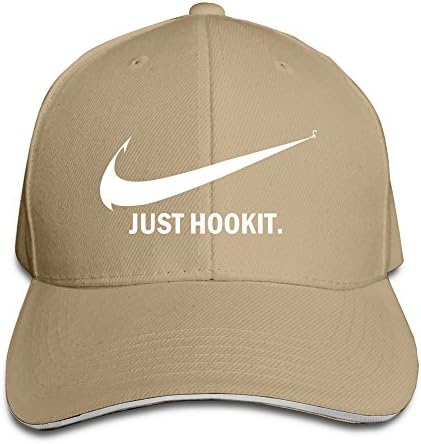 Just Hook It Fishing Snapback Cap Fitted Baseball Caps Natural