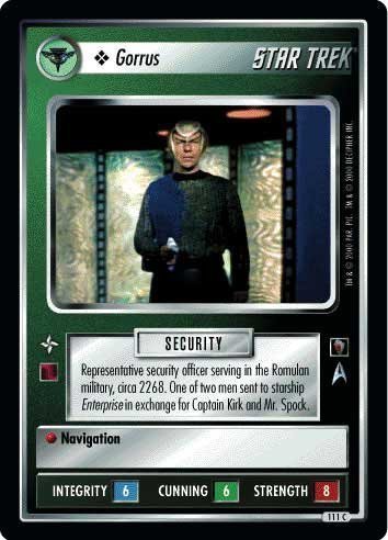 STAR TREK CCG 1E MM MIRROR MIRROR GORRUS 111C