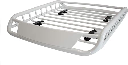Amazon Toolsisland ルーフラック 軽自動車 ルーフバスケット ホワイト 白 キャリアアクセサリ 車 バイク