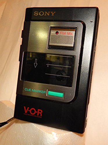 SONY-WALKMAN-TCM-37V-Cassette-Recorder-Voice-Operated-Speaker-Tape-Counter-Flat-Mic-Portable