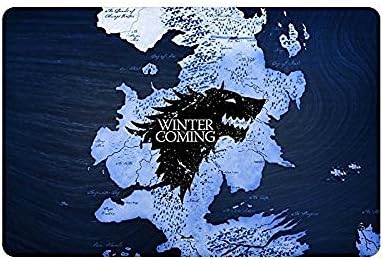 Our Iris Door Mat Rug Game Of Thrones Winter Is Coming Doormat Door Mat Outdoor/Indoor Non-woven Fabric Non Slip Gate Rug 23.6(L) x 15.7(W)