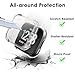 [3-Pack] Screen Protector Case Compatible with Fitbit Sense 2/Versa 4, QIBOX Ultra-Thin Soft TPU Case Full Coverage Protective Bumper, Sensitive Cover for Sense 2/Versa 4 Smartwatch Only