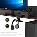 Headphone Stand with USB Hub COZOO Under Desk Headset Hanger Mount Dual Hook Holder with 3 USB Ports(usb3.0+usb2.0) and 3.5mm Jack AUX Port(Audio/Mic) External Sound Card for Gamer, DJ Earphonethumb 3