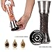 Salt and Pepper Grinder Set Oil Sprayer for Cooking Stainless Steel Pepper Mill Shaker Tall Salt and Pepper Grinder Adjustable Coarseness with Silicone Funnel Cleaning Bottle Brush for Home Chef-5Pack