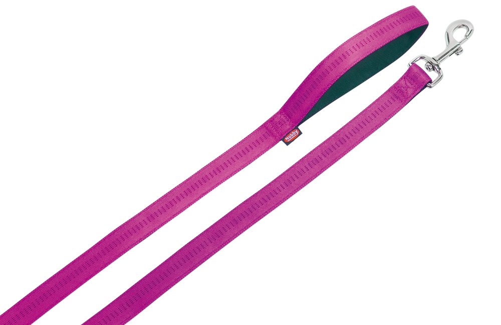 Nobby Soft Grip Dog Lead, 120 cm/20 mm, Purple/Black