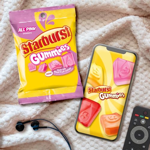 STARBURST ALL PINK GUMMIES, 5 OZ BAG
