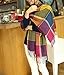 Loritta Womens Plaid Blanket Long Shawl Winter Warm Big Grid Large Scarf Scarves