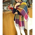 Loritta Womens Scarf Fashion Long Plaid Shawls Wraps Big Grid Winter Warm Lattice Large Scarves Gifts Loritta Womens Scarf Fashion Long Plaid Shawls Wraps Big Grid Winter Warm Lattice Large Scarves Gifts