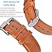 For Samsung Gear S2 Watch Band,TOROTOP Genuine Leather Replacement Band with Stainless Steel Connector for Samsung Gear S2 Sport Smart Watch Band SM-R720/R730(NOT FIT SM-R732)-Fits 6.3