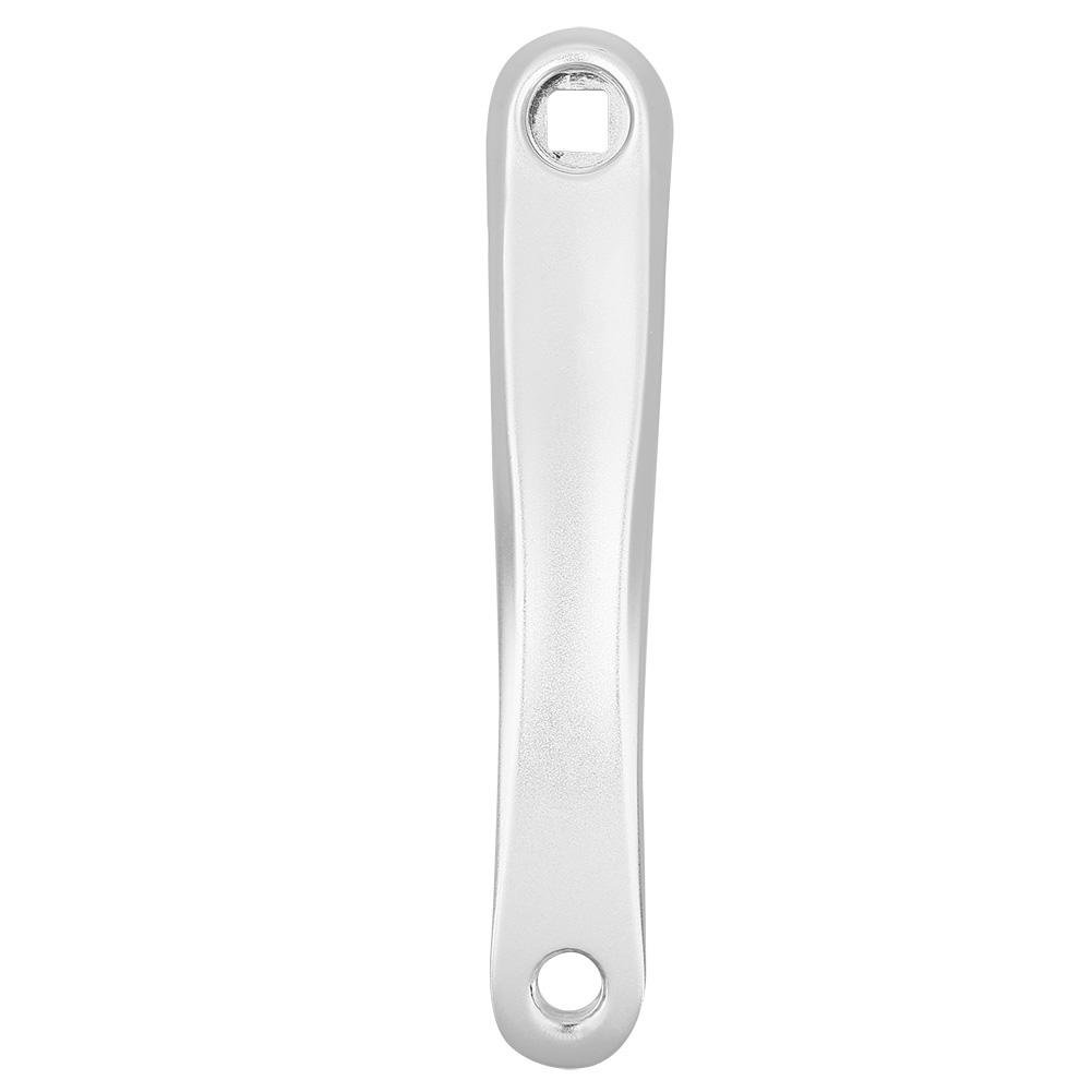 Mxtech Bike Crank Arm, Bike Cranks, Bicycle Cranks Pedal Crank Arm Crank Arm, for Home for Travel(Square hole-Silver)