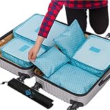 Cocoly 7pcs travel Organizers Packing Cubes Luggage Organizers Compression Pouches