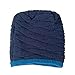 Spikerking Men's Soft Lined Thick Knit Skull Cap Warm Winter Slouchy Beanies Hat(One Size, Navy Blue 1)