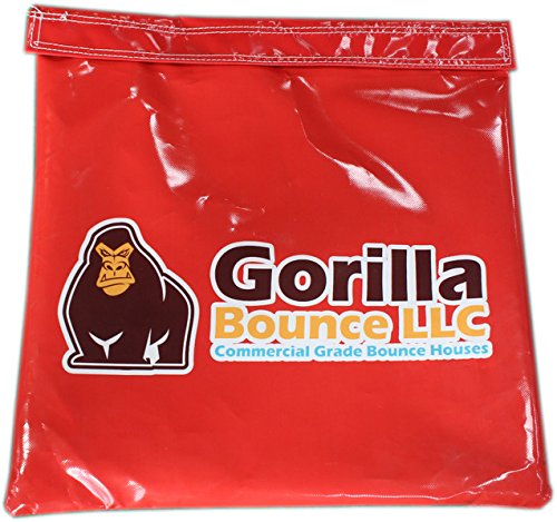 Vinyl Sand Bag, Support/Anchor for Inflatables, Bounce Houses and Tents (Red, 4 Pack)