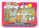 Looney Tunes Bendable Figures set, includes Wile E. Coyote, Road Runner, Elmer Fudd, Bugs Bunny, Sylvester, Tweety.