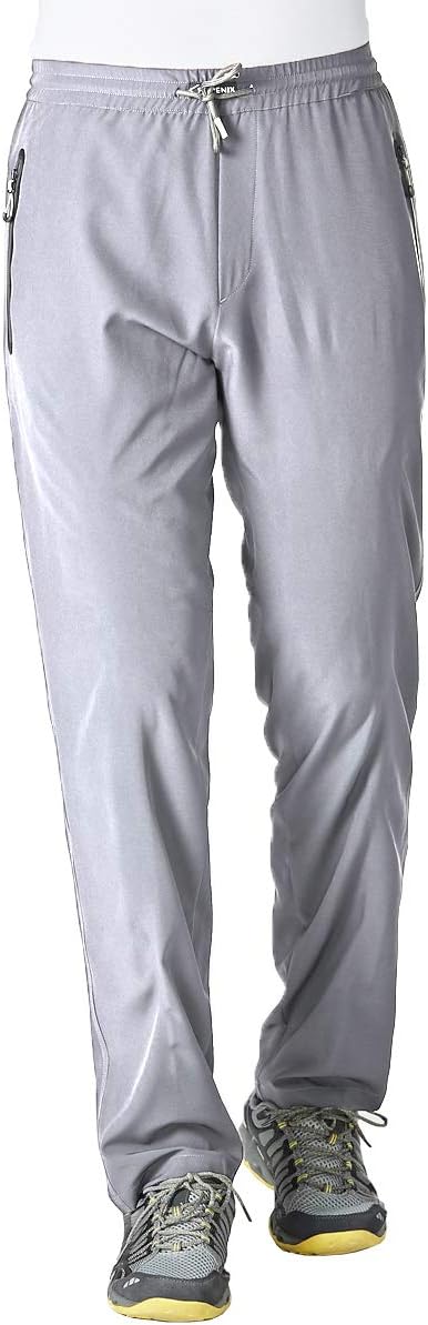 Gopune Men's Summer Lightweight Breathable Casual Hiking Running Pants Outdoor Sports Quick Dry Trousers