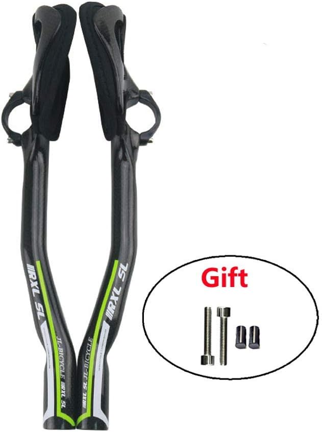 RXL SL Areo Bars Bike Handlebar Bullhorn Handlebars Carbon Aero Bars Black 3K Glossy 31.8340mm Triathlon Aero Bars