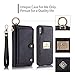 Petocase Compatible iPhone XS Max Wallet Case, Multi-Functional PU Leather Zip Wristlets Clutch Detachable Magnetic 13 Card Slots 4 Cash Purse Protection Back Cover for Apple iPhone 10S Max 6.5