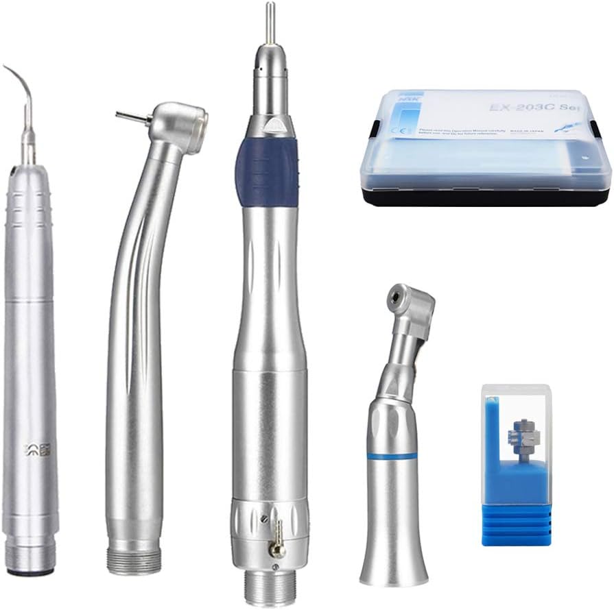 High Low Speed 2Holes Air scaler kit (EX203C+PAX-SU+AS2000) with 3 Compatible Tips