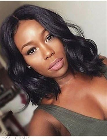 Doores Brazilian Virgin Human Hair Lace Front Wigs Glueless Short Bob Human Hair Wigs Wavy With Baby Hair For Black Women Short Wavy Lace Wigs On Sale 14inch