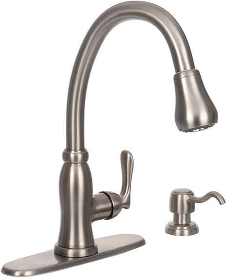 Pegasus 67070-0808D2 Pavilion Single Handle Kitchen Faucet with Soap