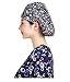 Nothar 3pc Women's Adjustable Scrub Cap Sweatband Bouffant Hats Value Set