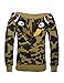 Christo Mens Hoodies Sweatshirt Fashion Casual Coat Outdoor Hip-Hop Funny Tops Camo (Asia L) US M