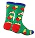 Zmart Men's Chef Baking Kitchen Crew Socks, Funny Vegetable Food Design with Gift Box