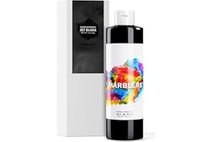 MARBLERS Liquid Colorant 11oz (310g) [Jet Black] | Water-Based | Dye, Tint, Pigment | Odorless | Non-Toxic | For Concrete, Cement, Mortar, Grout, Gypsum, Water-Based Paint, Jesmonite, Plaster