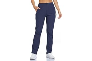 SPOSULEI Womens Summer Lightweight Pants Outdoor Nylon Quick Dry Travel Golf Hiking Sweatpants with Zipper Pockets