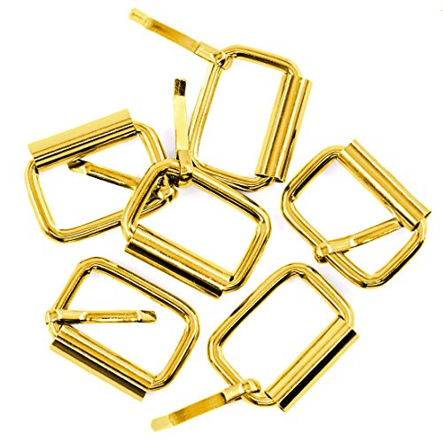 Swpeet 60Pcs 1 Inch / 25mm Gold Heavy Duty MultiPurpose Metal Roller