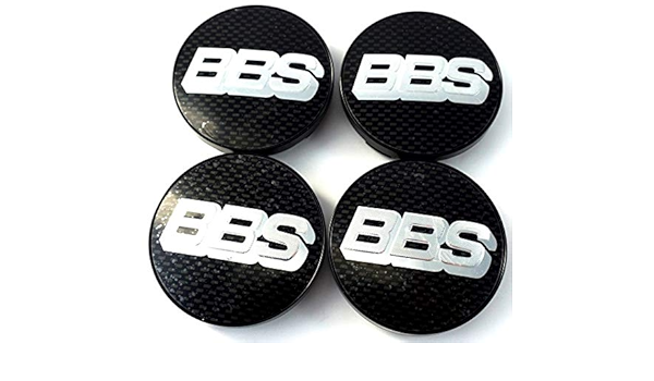 4 x BBS Llanta Tapa Símbolo Scheibe Emblema Carbon plata 56 ...