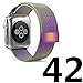 Leefrei Stainless Steel Mesh Band Milanese Loop Replacement Strap Compatible with Apple Watch Series 4 (44mm) Series 3 2 1 (42mm) - Colorful
