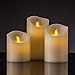 Air Zuker Flameless Candles Battery Operated Candles Real Wax Pillar LED Candles with Dancing Flame with 10-Key Remote and Cycling 24 Hours Timer, Height 4