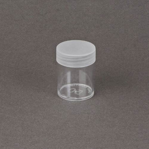 COIN STORAGE TUBES, round clear plastic w/ screw on tops for HALF DOLLARS (case of 100 tubes) - MADE IN THE USA