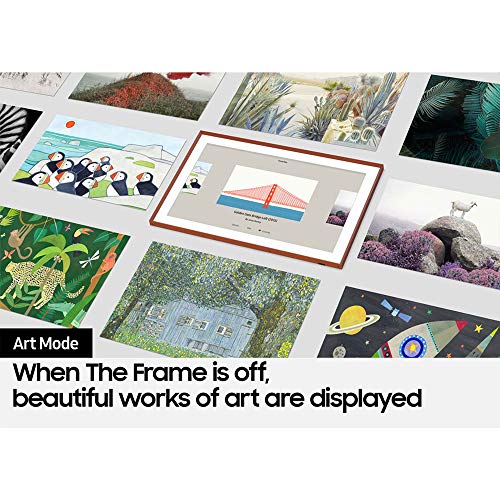 SAMSUNG QN55LS03AAFXZA 55 Inch The Frame QLED 4K Smart TV Bundle 55 inch The Frame Customizable