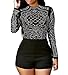 Women Sexy Crewneck Long Sleeve Rhinestone Bodycon Clubwear Party Jumpsuit Rompers