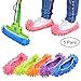 Dusting Mop Slippers, 5 Pairs Microfiber Sweeping Slippers House Floor Polishing Slippers Dusting Cleaning Foot Socks Shoes, Lanting