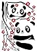 Pandas Playing - Wall Decals -Wall Sticker Wall Decal