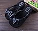 FINEJO Ladies Beach Sandals Summer Knotbow Shoes Flat Wedge Flip Flops