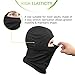 DIMPLES EXCEL Balaclava Motorcycle Tactical Skiing Face Mask, Black, Size Large