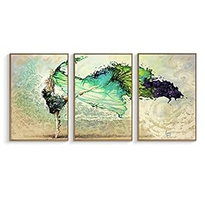 Framed Canvas Wall Art for Living Room, Bedroom Canvas Prints for Home Decoration Ready to Hanging - 16"x24"x3 Panels