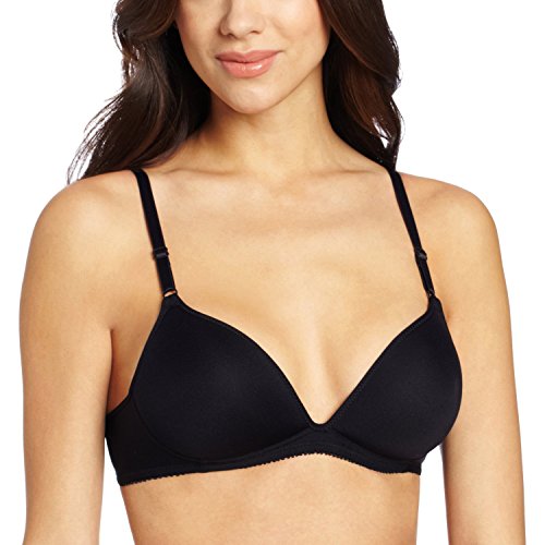 Vassarette Women's Soft 'N Smooth Wire-Free T-Shirt Bra 72239, Black Sable, 36A