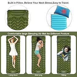 MOXILS Sleeping Pad Ultralight Inflatable Sleeping
