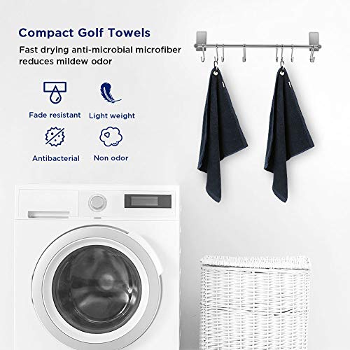 image for Merssyria Golf Towels, Microfiber Golf Towel for Bags, Golf Club Ball 